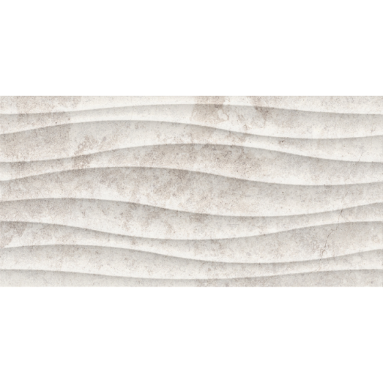 TEXEL WAVE GRIS 30x60 πλακάκι τοίχου σε γκρι stone look με Wave ανάγλυφο